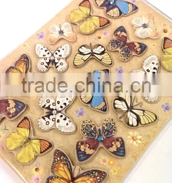 Lovely & Vivid Butterfly Sticker in Various Colors, Popular Scrapbooking Decorative Sticker photo-3