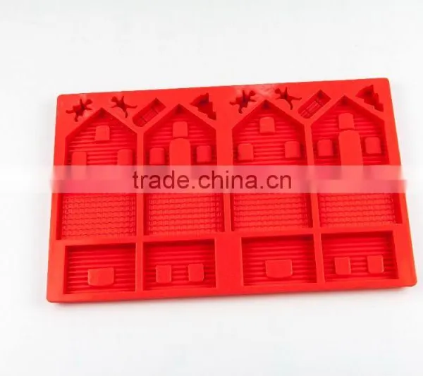 11200 Gingerbread House Shape Silicone Cake Mold photo-4