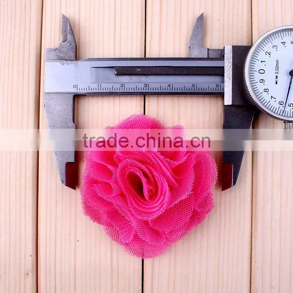 Handmade Mesh Flower Clip for Kids Hair Accessories photo-4