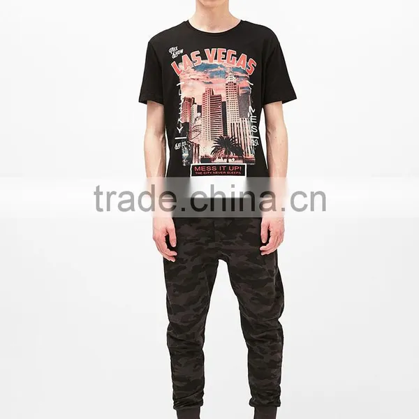 Custom Printed Short Sleeve Cotton O-neck Mens Tshirts photo-3