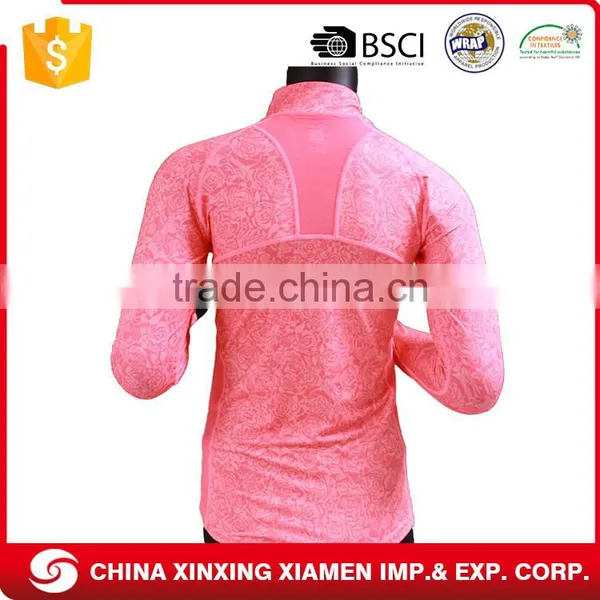 All Over Print Pink Running Plain Women Yoga Jacket photo-3