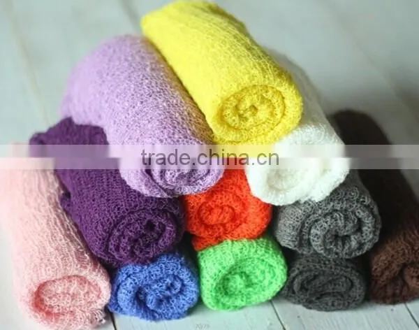 Multiple Color and Size Newborn Rayon Wrap Baby Stretch Knit Wrap Photo Props Newborn Photography photo-3