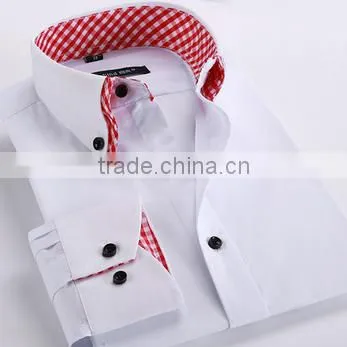 Made in China Man Shirts Wholesale Men's Dress Long Sleeve Shirt photo-4