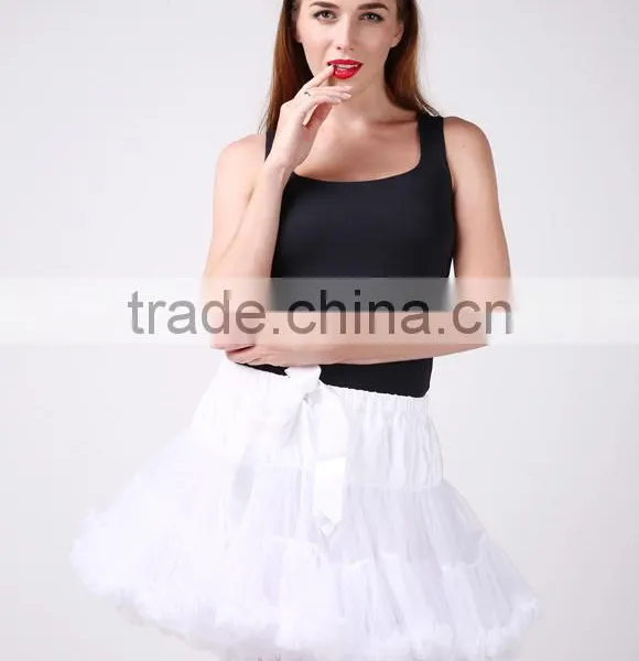 Hot Sale Baby Girls Teen Beautiful Chiffon Fluffy Pettiskirts Tutu Princess Party Skirts Ballet Dance Wear Pettiskirt photo-3