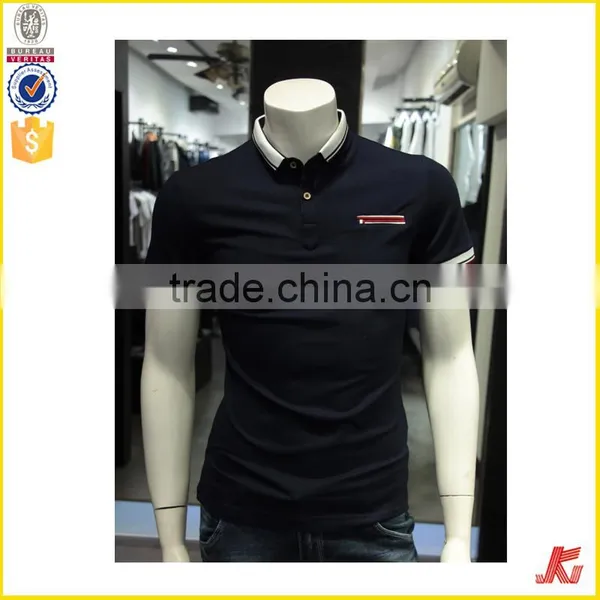 Bulk Boys Fake Pocket Polo Shirts With Different Styles Placket Polo T Shirts For Mens photo-2