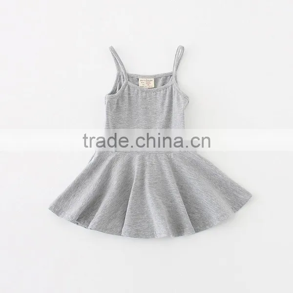 Latest New Design Cotton Spandex Infant Dresses Baby Little Girls Casual Summer Dresses photo-3