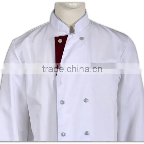 WRAP Audited Factories Restaurant Staff Uniforms Fitted Executive Chef Coats for Men photo-6