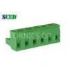 Pitch 7.62mm Female Plug in Terminal Block With Single Level , 300V 18A, 2P-16P