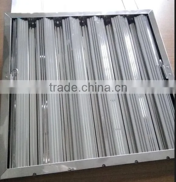 catering galvanised/stainless steel kitchen range hood baffle filter for restaurant/hotel/home