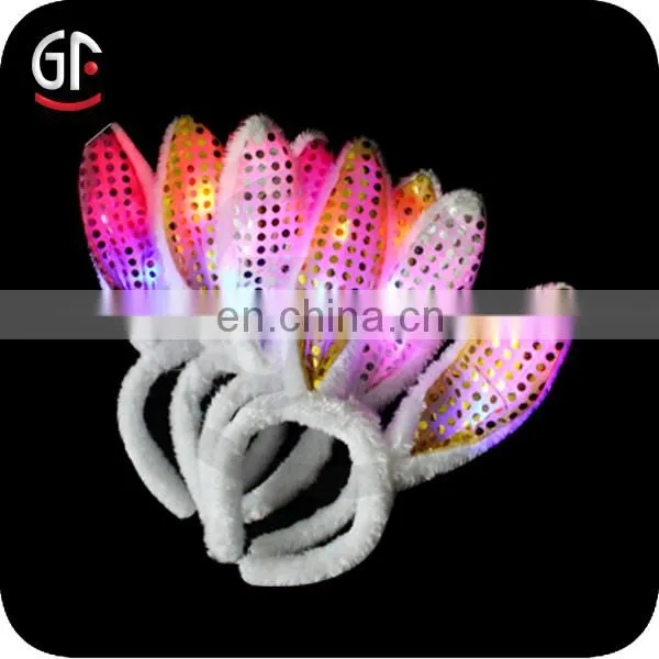 Christmas Led Gift Light up Red Devil Horns Led Headband photo-5