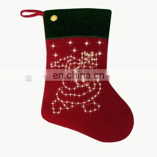 Newest Knit Christmas Stocking Decorative Christmas Stocking for Festival Gift photo-2