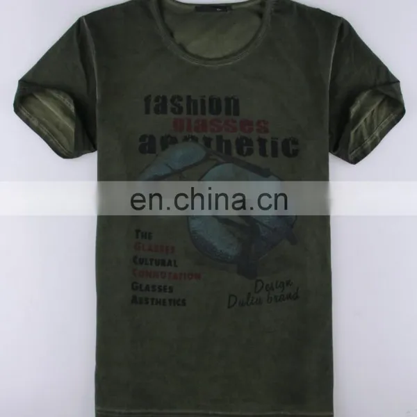 OEM Fashion Designed Garment Dyed T-shirt