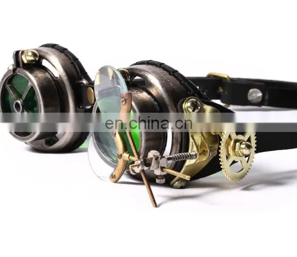 Steampunk Googles Eyewear Accessory With Magnifying Lenses photo-2