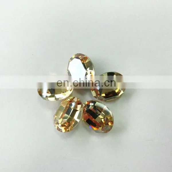 Oval Crystal Fancy Stone Machine Cut Point With the Real Silver photo-5