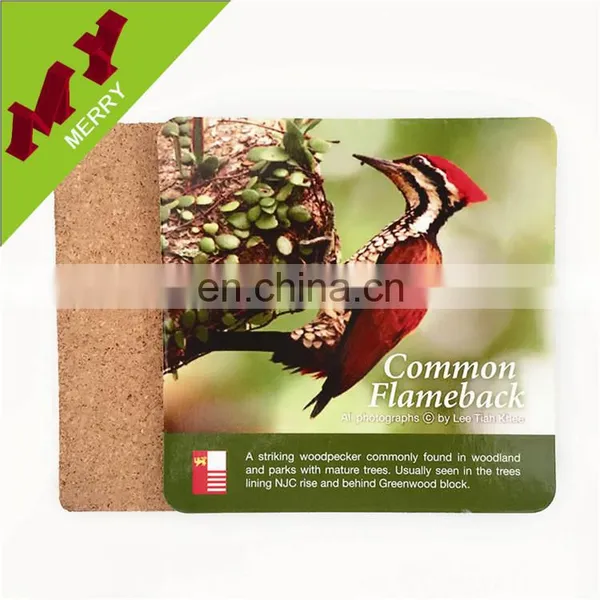 Custom Logos Cup Wood Coaster / Paper Cork Coaster photo-3