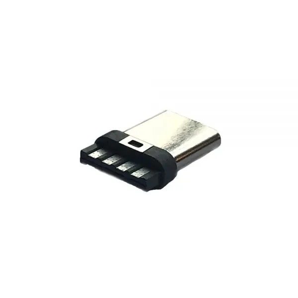 Cheap and High Quality 4 Pins Type C Plug USB Connector Made by Copper Alloy and PBT Used for Data Cable photo-2