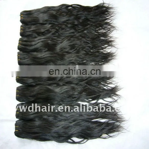 Indian Quality Products Remy Human Hair Machine Made Hair Weft Hair Weaving