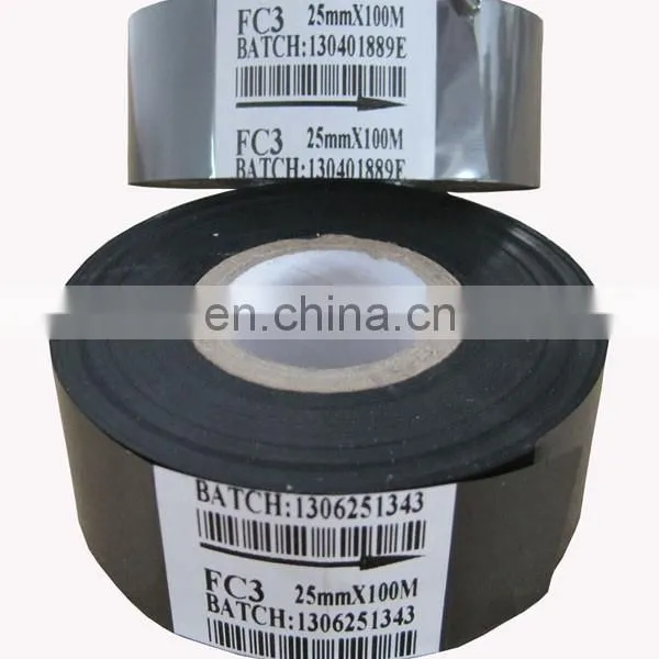 FC3 30mm*100m Fineray Brand Hot Stamping Foil/stamp Barcode Ribbon Coding Foil/black Coding Ribbons photo-6