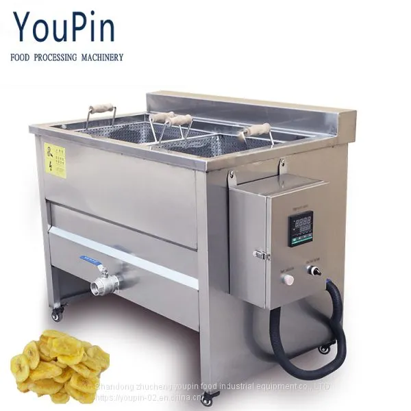 Food Processing Equipment Double Baskets Potato Frying Machine Donut Fryer