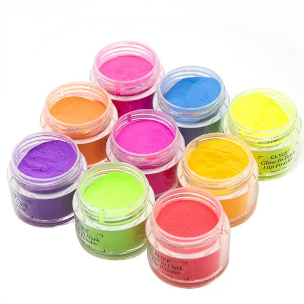 Soak Off Long Lasting Dip Nail Starter Kit Glow in Dark Dip Powder Dipping Powder Starter Set photo-4