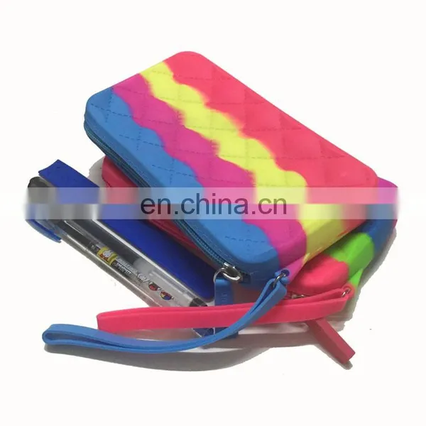 US Hot Women Clutch Purse Bags Custom OEM 3 Color Straps Mixtur Silicone Fashion Cheap Wallets photo-4