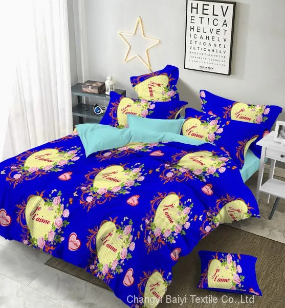Fashion Style Designer Bedding Comforter Sets Bed Sheet Brushed Microfiber Fabric Bedding Set photo-3