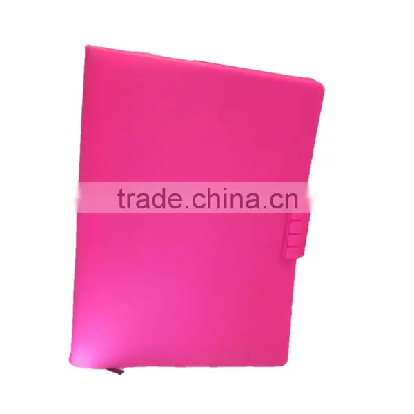 Pink Flat Diaries Logo Design Office & School Supplies Silicone Rubber Exercise Book Whloesale photo-2