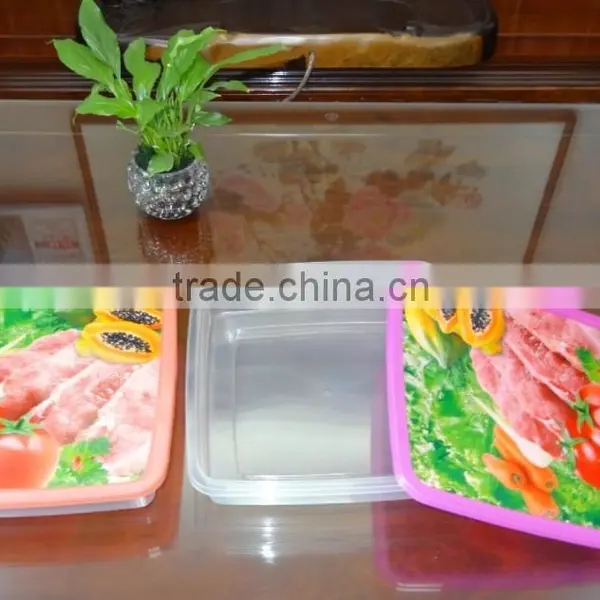 Hot Selling Square Plastic Food Storage Container / Food Storage Box 4000ml photo-2