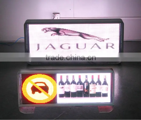 P5 Full Color 3G/Wifi Communication Taxi Roof Top Advertising Led Moving Sign Display Quality Choice photo-3