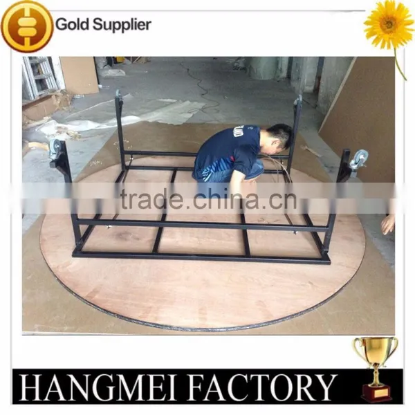 6FT Activity Collapsible Round Table With Casters photo-5