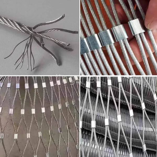 Stainless Steel Wire Rope Weave Decorative Mesh 7x7/7x19 Cable Protection Braided Products photo-3