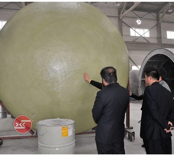 Standard Compliant FRP Storage Tank for Dilute H2SO4 Technical Support and Spare Parts Included