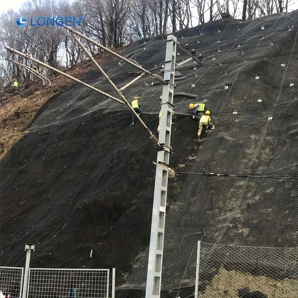 Rockfall Protection Netting G65 4 G45 2 High Performance Anti Shedding SNS Slope Protection Mesh High Tensile Rockfall Netting photo-4