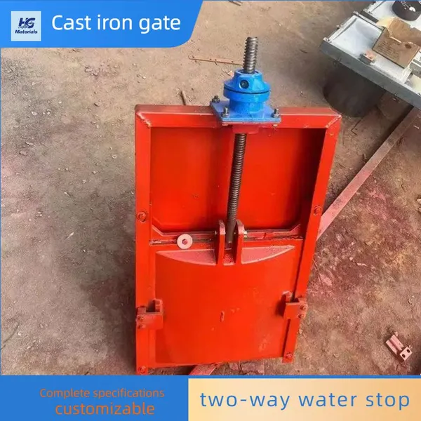 Reservoir Cast Iron Gate, Cast Iron Inlaid Copper Square and Round Gate, Flat Arched Cast Iron Gate photo-2
