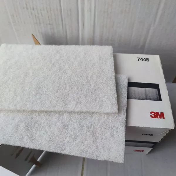 3M 7445 6*9 дюйма белая нитроновая абразивная подушка прямоугольной формы 6*9 дюйма шлифовальная чистящая ручная подушка для легких работ, на заказ OBM