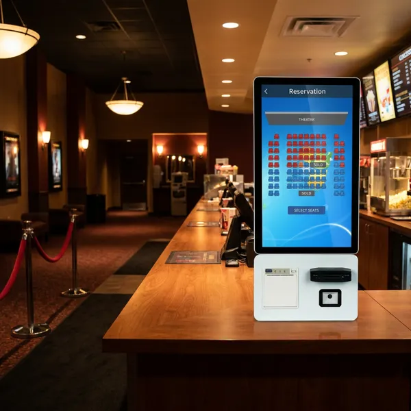 Aonpos APK24 Android Self-service Kiosk All In One Kiosk Restaurant Ordering Kiosk Kiosk With 58mm Thermal Printer photo-5