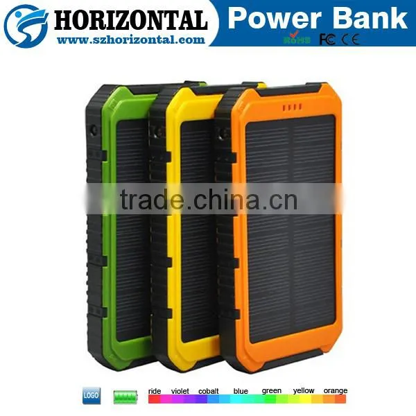 Newest 10000mah Dual Usb Charger Solar Power Bank for Cell Phones photo-2