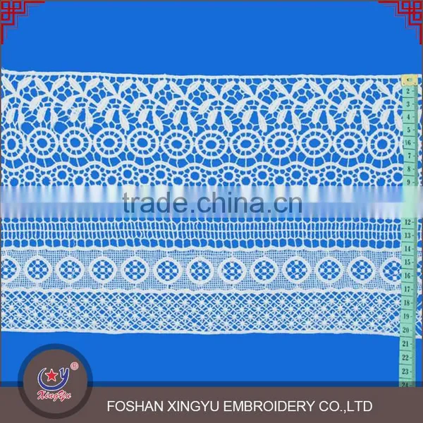 Hot Sale Promotional Cheap White Embroidery Neck Collar Trimming photo-2