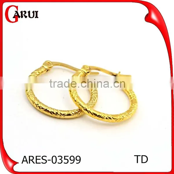 Fashion Accessories 316L Stainless Steel Hoop New 2016 Latest Gold Earring Designs photo-6