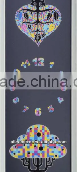 Time clock system led color changing lights clock