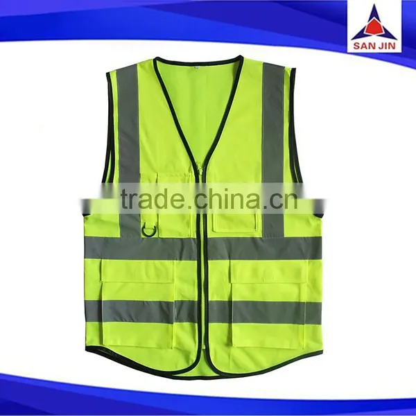 Reflective Vest With Pockets High Visibility Safety Vest Road Safety Vest photo-2