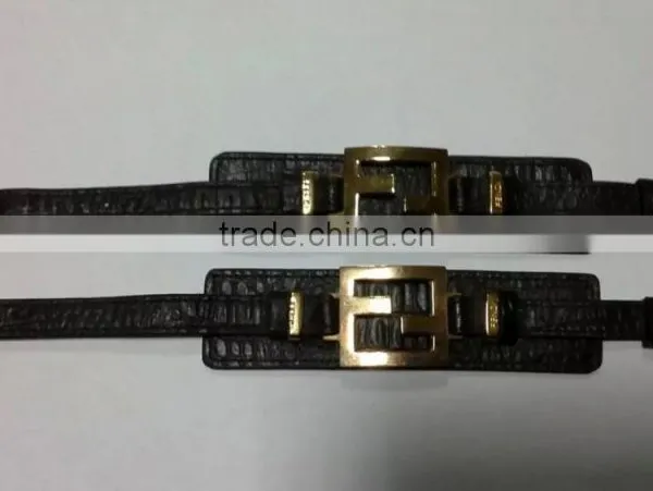 Produce & Wholesale Narrow and Wide Cooperate Genuine Leather Unisex Bracelets photo-2