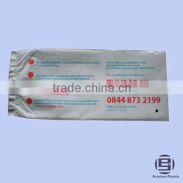 NBCS Biodegradable PE Plastic Charity Bag With Printing For Collection