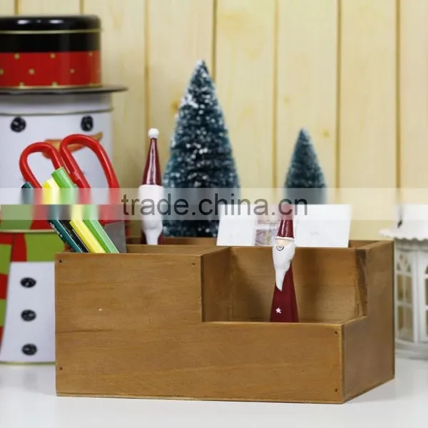 Wooden Zakka Storage Box, Organizer, Wooden Desk Table Organizer, Zakka Storage Box for Office Use photo-2