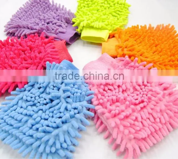 2016 Hot-selling Microfiber Chenille Cleaning Mitt photo-3