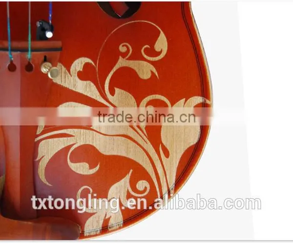 High Quality Popular Student Flower Decorated Beautiful Violin TL-002 photo-4