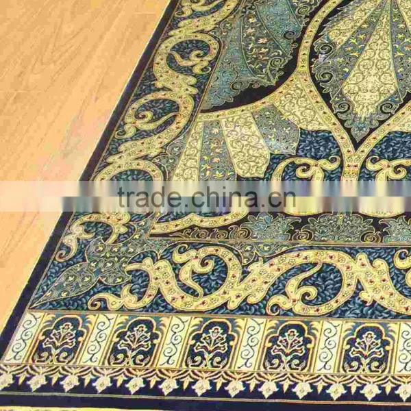 Hand Knotted Persian Carpets In Stock 6'x9' Handmade Silk Persian Rug For Hotel ,Home Use photo-3