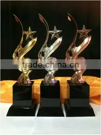 Wholesale Custom Metal Trophy Free Custom Lettering Trophy Encourage Employees Alice photo-3