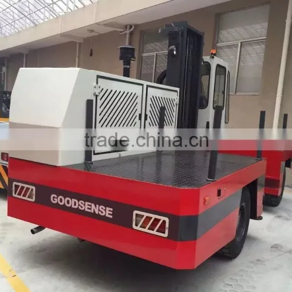 FBS30 Cheap Price 3ton Electric Side Loader GOODSENSE Forklift Truck for Sale Chinese and Japanese Battery Available