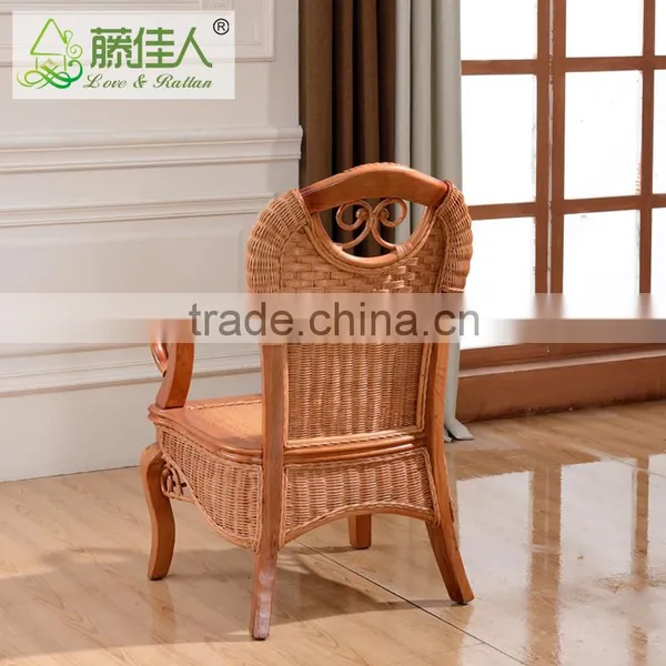 2015 China Antique Nature Rattan Cane Webbing Dinning Room Table Chair Set Furniture Set photo-4